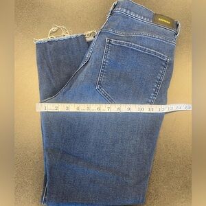 Express Dark Blue Ankle Jeans